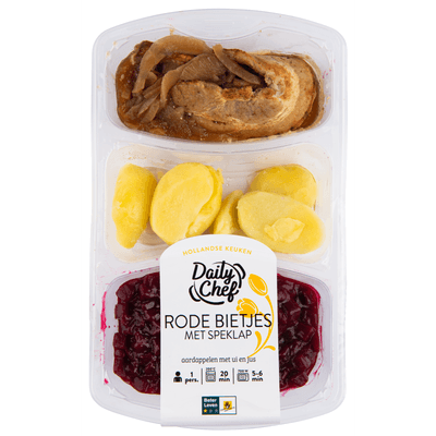 Daily Chef Rode bietjes met speklap aardappelen met ui en jus