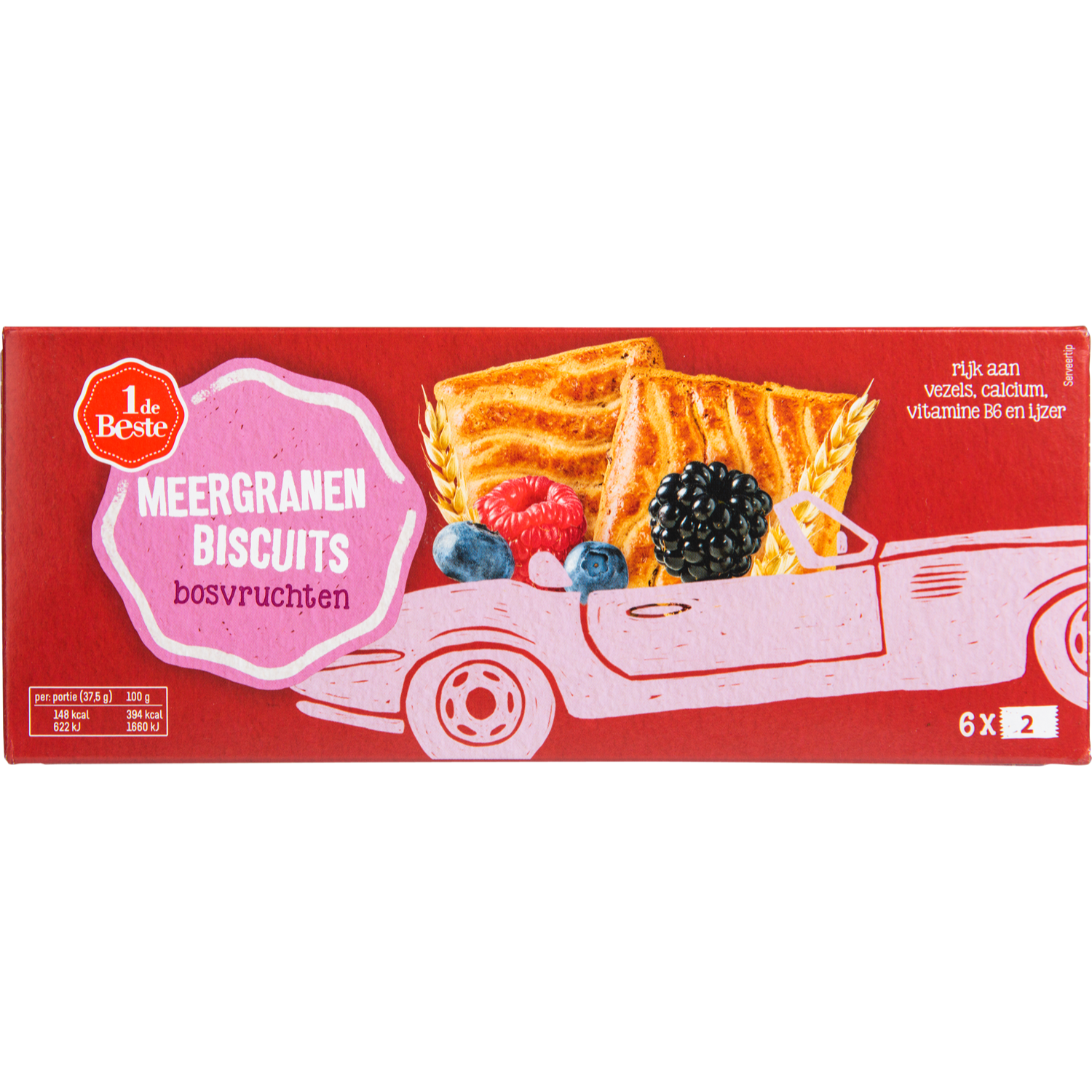 Afbeelding van Meergranenbiscuit bosvruchten