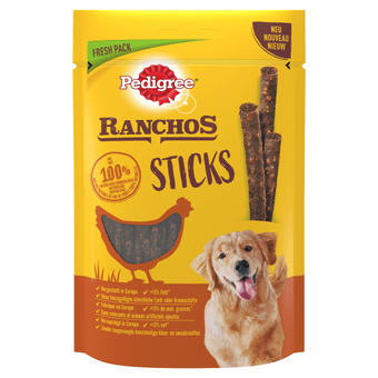 Pedigree Hondensnacks ranchos sticks chicken
