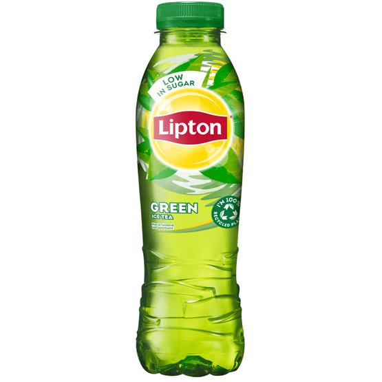 Foto van Lipton Ice tea green op witte achtergrond