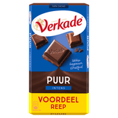 Verkade Chocoladereep puur xxl
