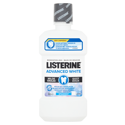 Listerine Mondwater advanced white