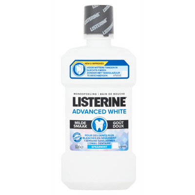 Listerine Mondwater advanced white