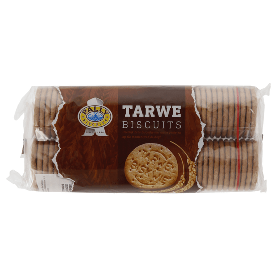 Foto van Pally Tarwe biscuit meergranen op witte achtergrond