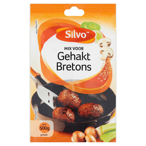 Foto van Silvo Mix voor gehakt Bretons op witte achtergrond