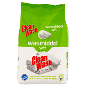 CLEAN WASH Poeder wasmiddel wit 22 wasbeurten