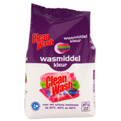 Clean wash Poeder wasmiddel kleur 22 wasbeurten