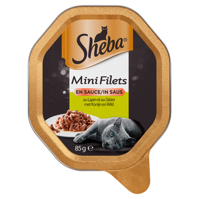 Sheba Kuipje mini filet in saus wild & konijn