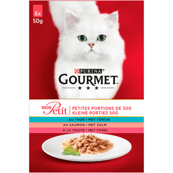 Gourmet Mon petit tonijn-zalm-forel 6 stuks
