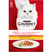 Gourmet Mon petit eend-kip-kalkoen 6 stuks
