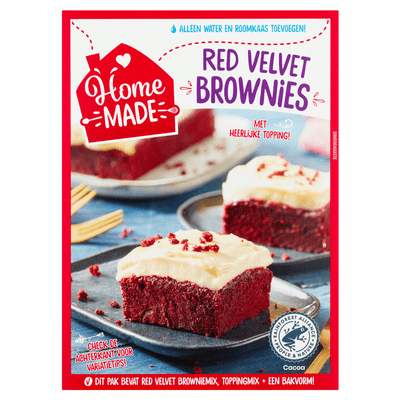 Home made Mix voor brownies red velvet