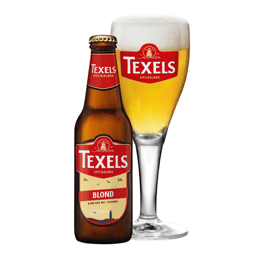 Foto van Texels Blond op witte achtergrond