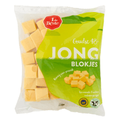 1 de Beste Goudse kaasblokjes jong 48+