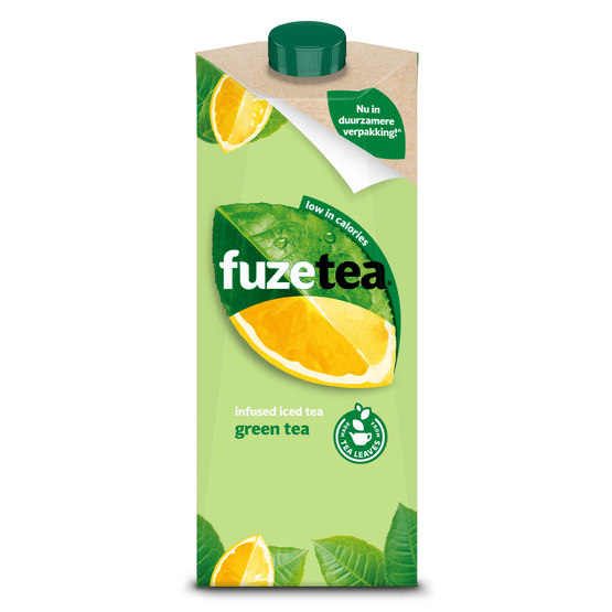 Foto van Fuze tea Green op witte achtergrond