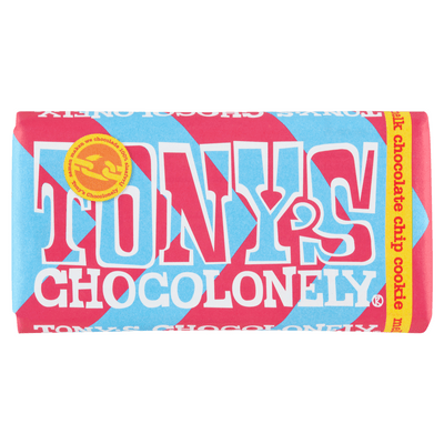 Tony's Chocolonely melk chocolate chip cookie