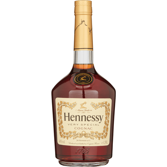 Foto van Hennessy Cognac op witte achtergrond