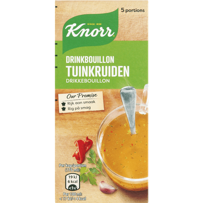 Knorr Drinkbouillon tuinkruiden 5 stuks