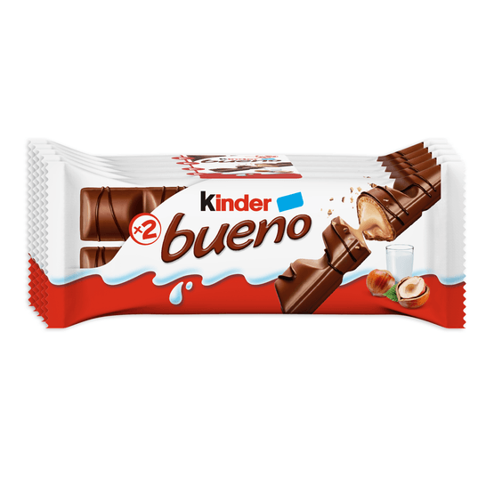 Foto van Kinder Bueno 5 stuks op witte achtergrond