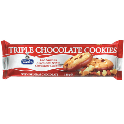Merba Triple chocolate cookies