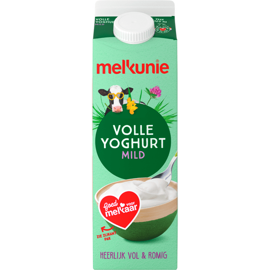 Foto van Melkunie Milde volle yoghurt op witte achtergrond