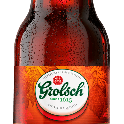 Foto van Grolsch Herfstbok op witte achtergrond