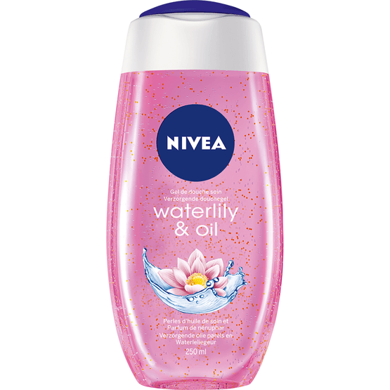Foto van Nivea Douchegel waterlily & oil op witte achtergrond