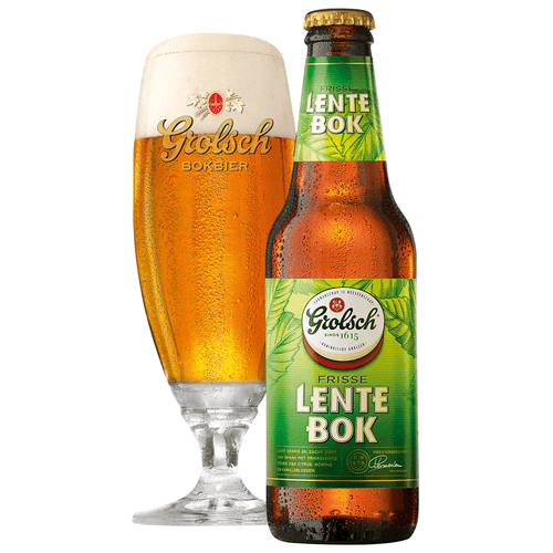 Foto van Grolsch Lentebok op witte achtergrond