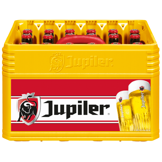 Foto van Jupiler Pilsener op witte achtergrond