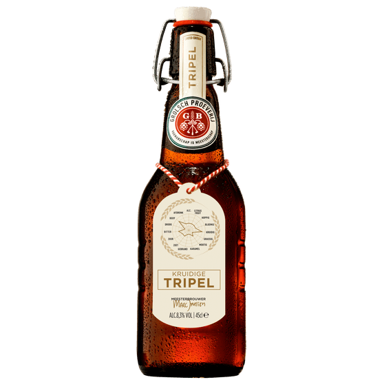 Foto van Grolsch Tripel beugel op witte achtergrond