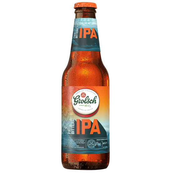 Foto van Grolsch Ipa 30 cl op witte achtergrond