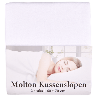  Molton kussensloop afmeting 60 x 70 cm