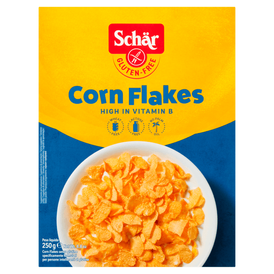 Foto van Schär Cornflakes op witte achtergrond