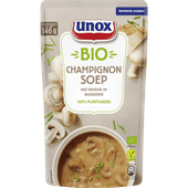 Unox Soep in zak biologische champignonsoep