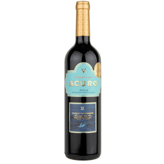 Foto van Acuro Rioja reserva op witte achtergrond