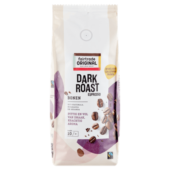 Fairtrade Koffiebonen dark roast
