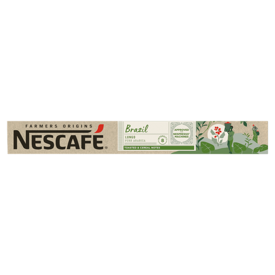 Foto van Nescafé Farmers origins Brazil lungo op witte achtergrond