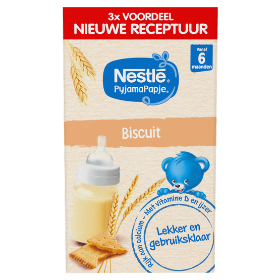 Foto van Nestlé Pyjamapapje biscuit 6+mnd op witte achtergrond