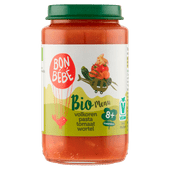 Bonbébé Biomenu 8+ maanden volkoren pasta tomaat wortel