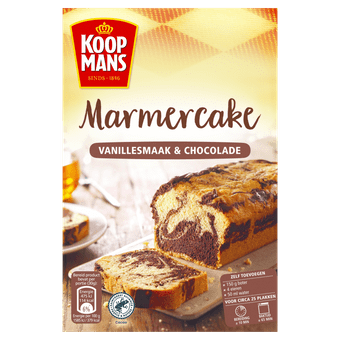 Koopmans Marmercake mix vanille-chocolade