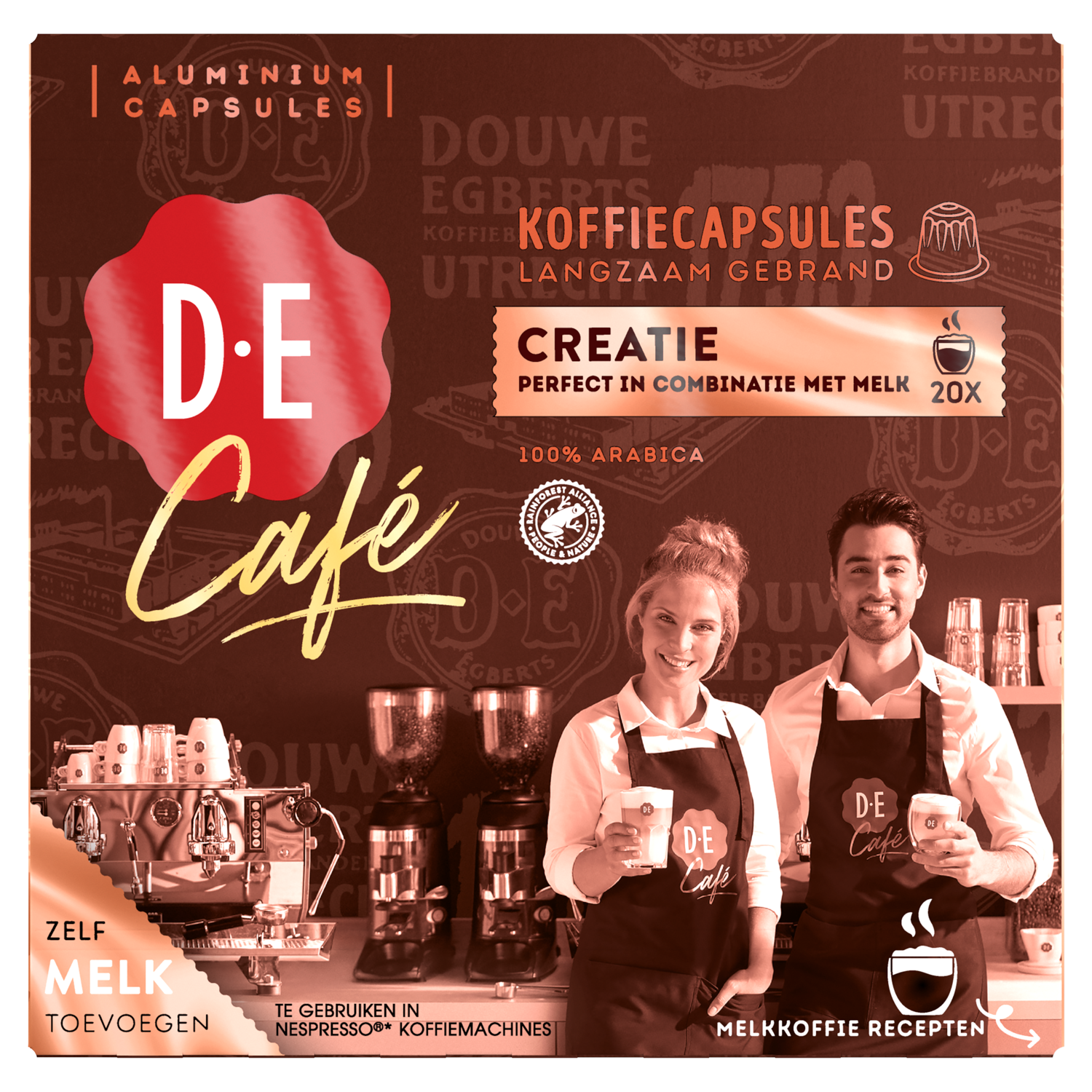 Oude tijden Bejaarden katje Douwe Egberts Koffiecups de cafe creatie bestellen?