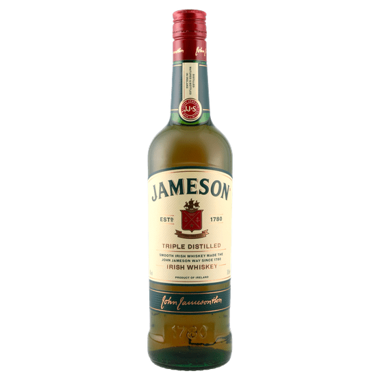 Foto van Jameson Irish whiskey op witte achtergrond