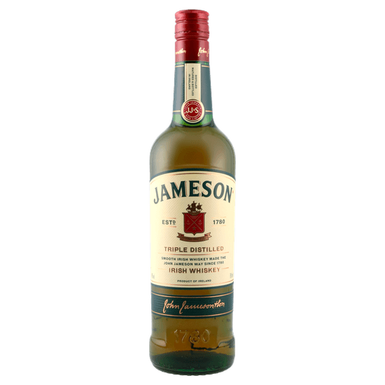 Foto van Jameson Irish whiskey op witte achtergrond