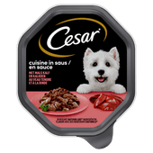 Cesar Classic hondenvoer kalf & kalkoen in saus