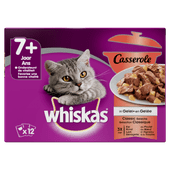 Whiskas Kattenvoer casserole classic in gelei 7+ jaar 12 stuks