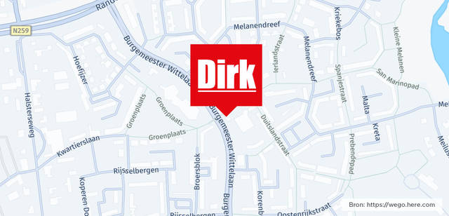 Winkel locatie