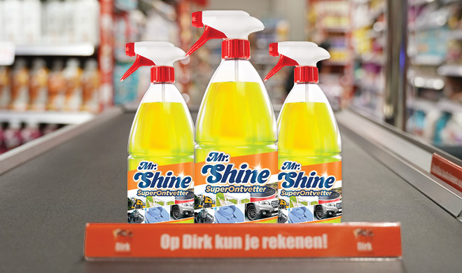 mr shine op de loopband