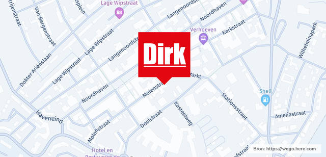 Winkel locatie
