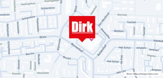 Winkel locatie