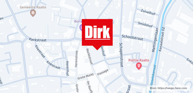 Winkel locatie