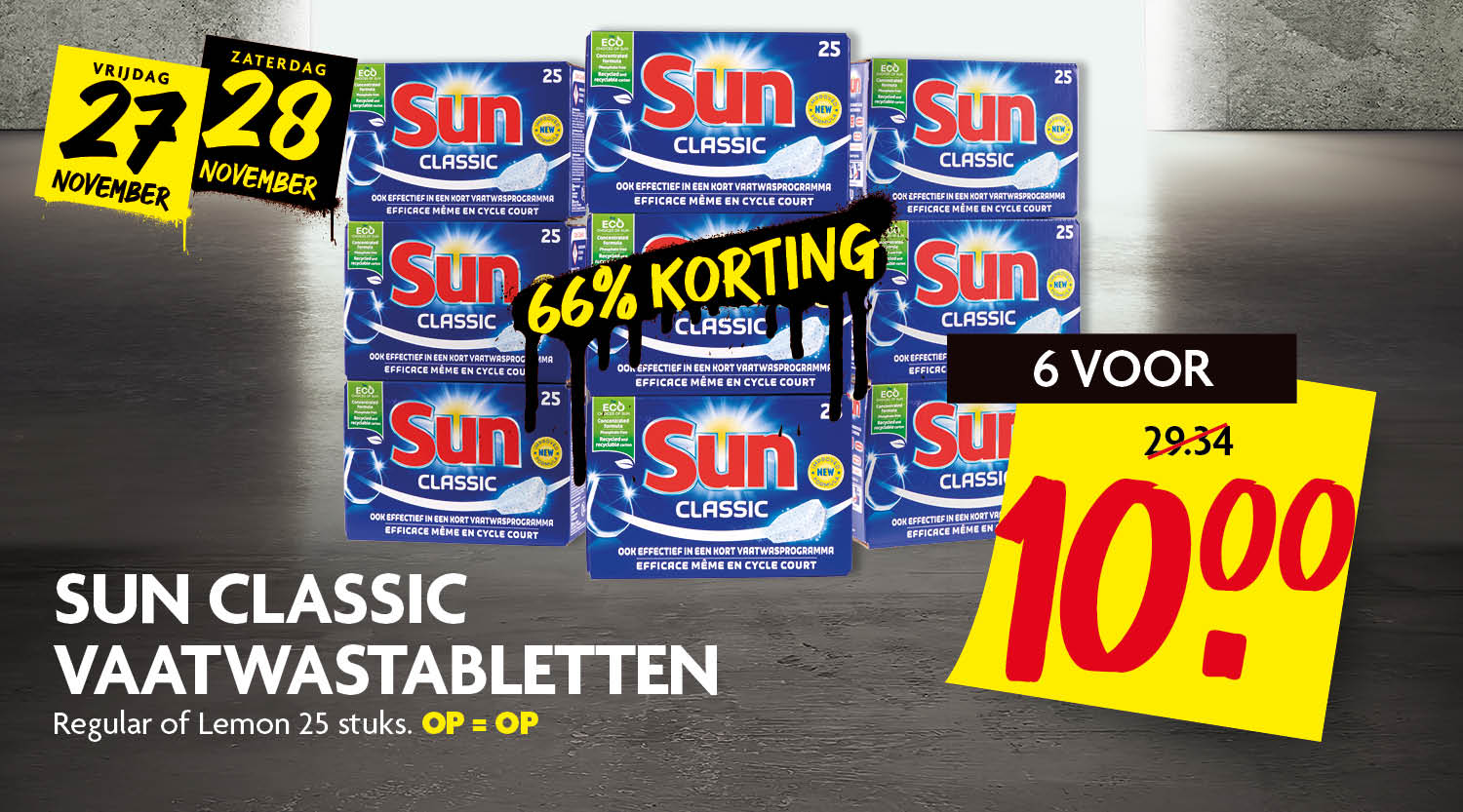 Sun vaatwastabletten Sun vaatwastabletten